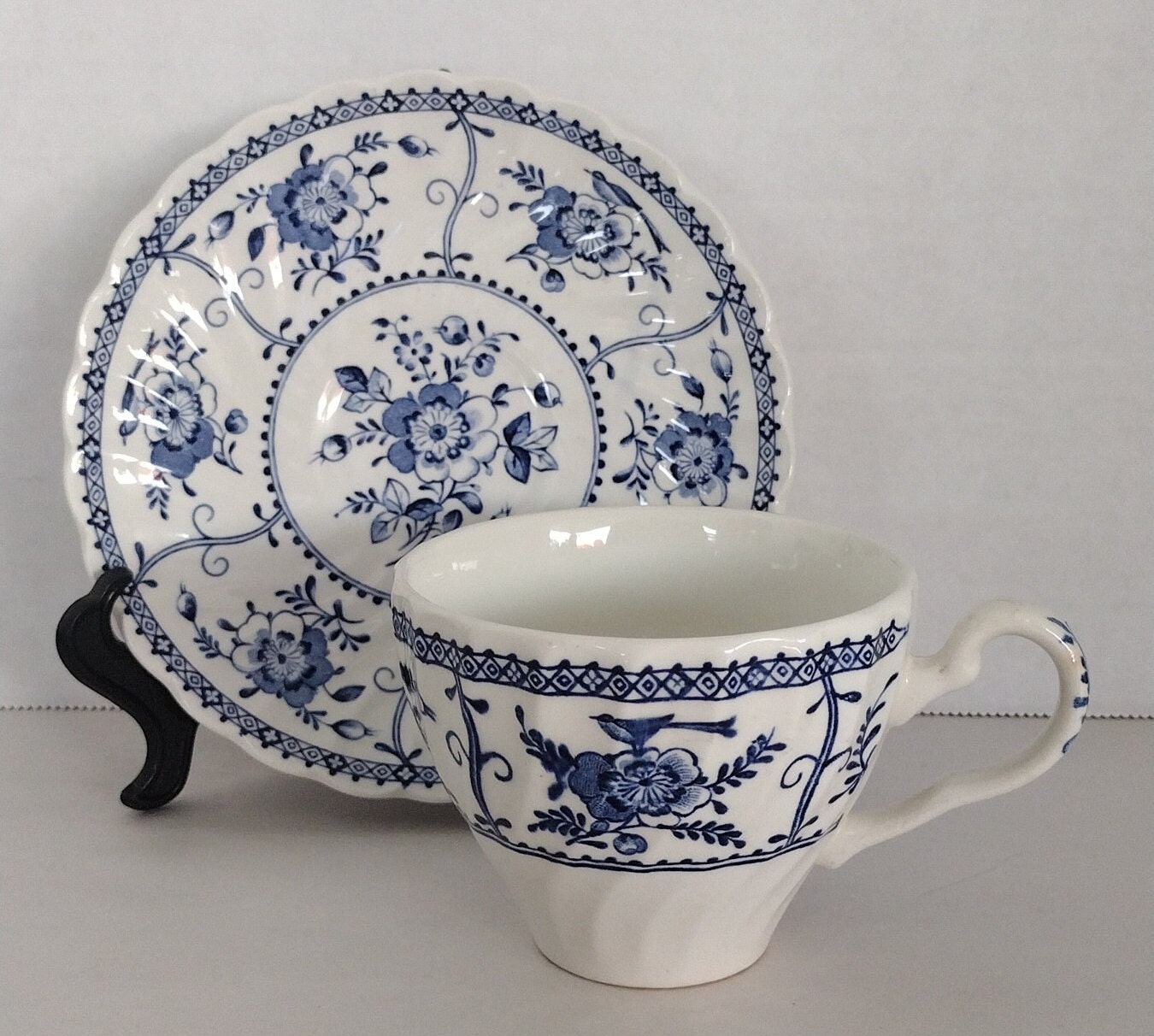 Vintage Johnson Bros Indies Blue Ironstone 3 Styles Etsy