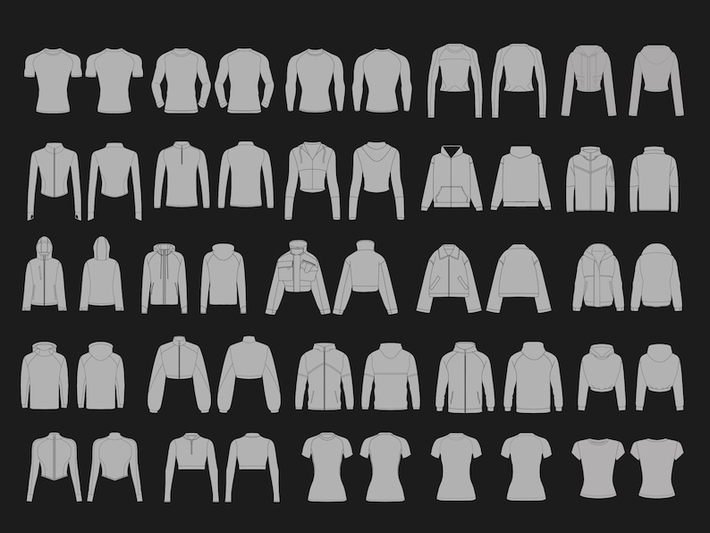 200 Men’s Activewear Mockup Pack | SVG and PNG Gymwear Vector Templates for Clothing Brands and Designers | Fitness Apparel Mockups set image 4