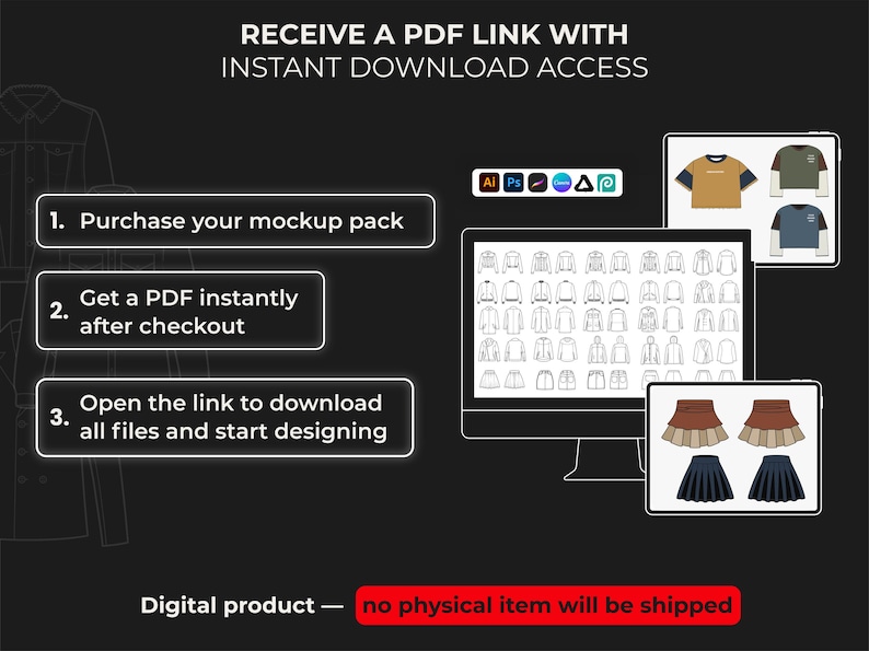 5500+ Streetwear Clothing Mockups and Tech Pack Vector Templates pack for Fashion Brand Design Illustrator Photoshop Procreate AI PNG SVG image 9