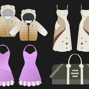 5500+ Streetwear Clothing Mockups and Tech Pack Vector Templates pack for Fashion Brand Design Illustrator Photoshop Procreate AI PNG SVG image 11