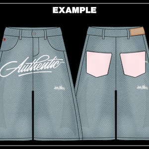 K&ouml;nnte beinhalten: Hellblaue Jeansshorts mit dem Wort "Authentic" in wei&szlig;er Schrift auf der Vorderseite. Die Shorts haben zwei Vordertaschen, zwei Ges&auml;&szlig;taschen und ein kleines rotes Etikett. Die Ges&auml;&szlig;taschen sind hellrosa.