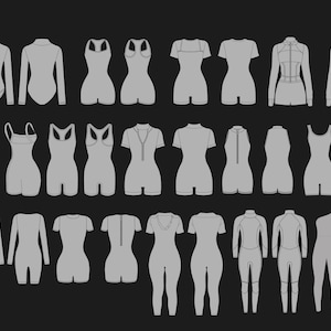 200 Women’s Gymwear Mockup Pack | SVG and PNG Activewear Vector Templates | Mockups for Fitness Brands and Designers image 4