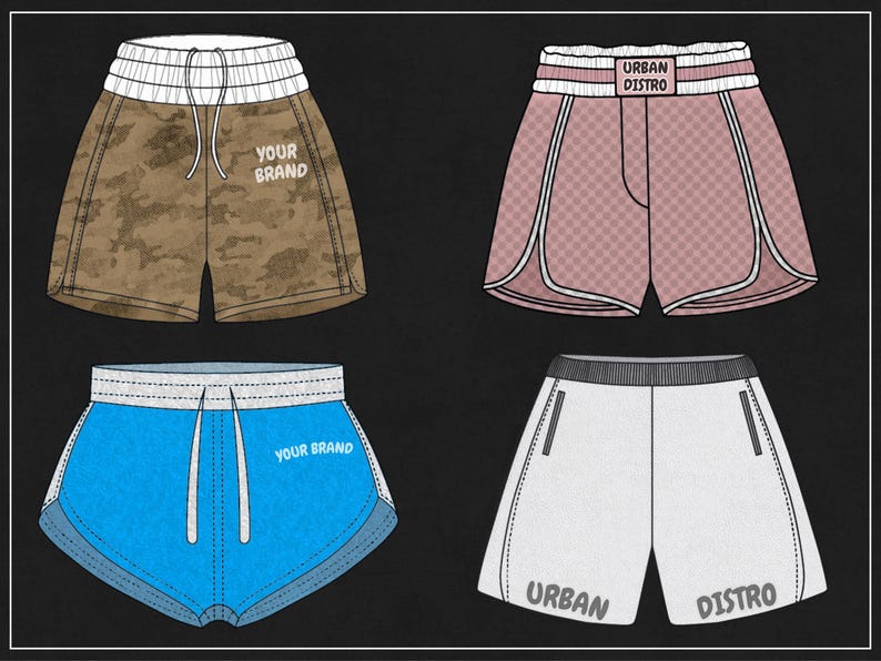 1000 Activewear Mockups Pack | Male and Female Gymwear Vector Templates in SVG and PNG | Fitness Apparel Mockup bundle for Clothing Brands image 6