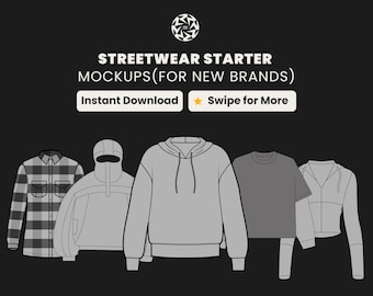 Streetwear Mockup Templates | 750+ Vector Fashion Bundle SVG, PNG
