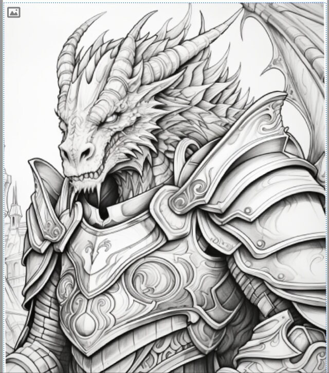 Dragon Knights Coloring Pages Vol. 1 Etsy