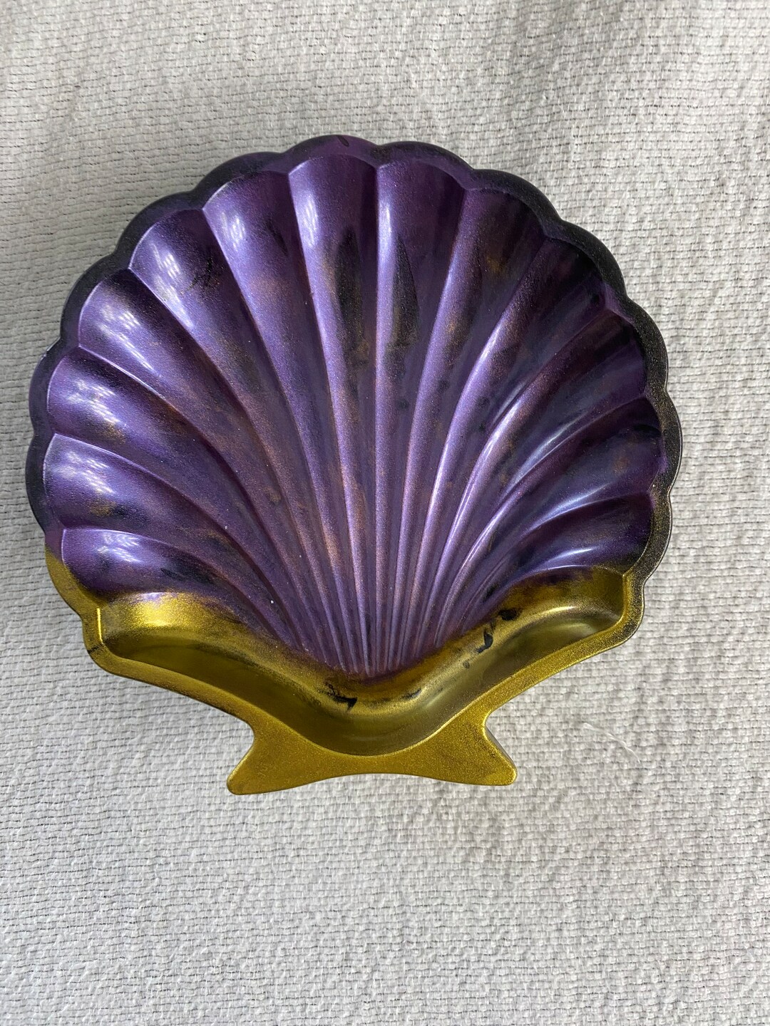 Resin Soap Dish Draining Soap Holder Purple Gold Soap Dish Bathroom