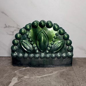 Resin Napkin Holder | Green and Silver | Handmade Home Decor | Decorative Napkin Holder | Table Decor | Table Centerpiece | Dining Accessory