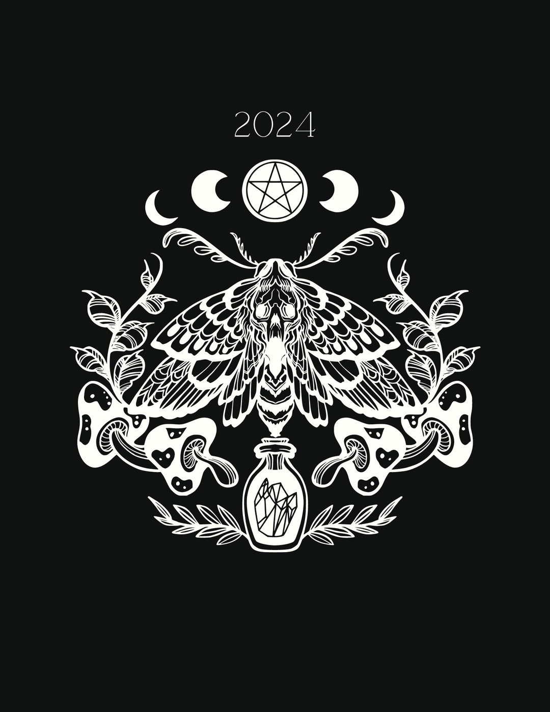 2024 Witchy Calendar Planner Etsy