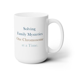 Copy of Copy of Genealogy Mug, Ceramic Mug 15oz, - Perfect Gift for Genealogists and Family History Enthusiasts - Blue