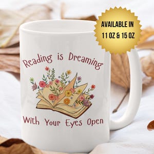 Book Lovers Ceramic Mug, Booktok Mug, Librarian Coffee Cup, Bookworm Tea Mug, Literary Gift, Bibliophile Cup, Reading Nook Decor