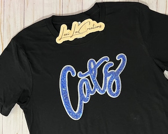 CATS Sequin Patch Shirt | Wildcats Kentucky Tee