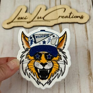 WILDCAT Mascot Iron On Patch | Preppy Patch | Wildcats | Kentucky Patch