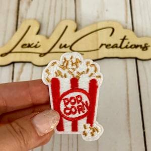 Broderad popcornlapp, strykbar