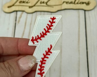 Parche de gorra de béisbol con rayo