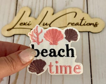 Pink Beach Time Shell Patch