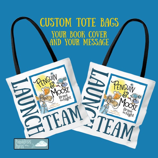 Custom Author Book Tote Bag | Personalized Book Cover Tote Bag | Book Writers Gift | Author Book Tote Bag | Bookish Gift | Readers Book Bag