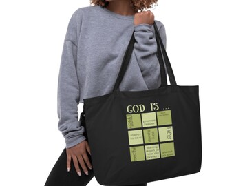 Christian tote bag | soli Deo gloria bag | Christian book bag | Organic cotton grocery bag | Perfect potluck bag | Large organic tote bag