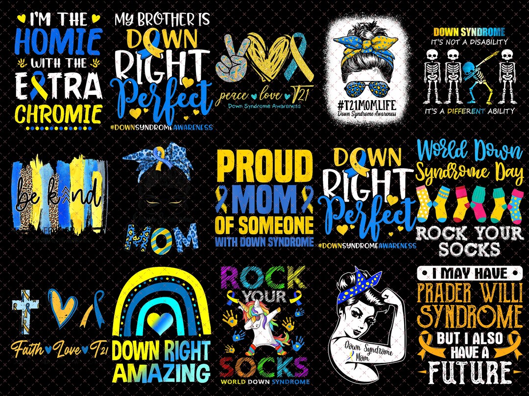 Down Syndrome PNG Bundle Rock on the Sock Png Down Syndrome - Etsy