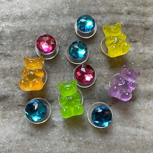 Gummy Bear Croc Charms Jibbitz Whimsical Cute Girls Shoes