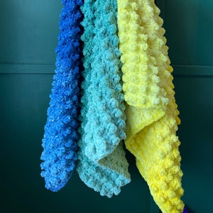 Nubbie Baby Blanket | Handmade Crochet | Chunky Yarn Baby Blanket | Baby Shower Gift | Baby Gift