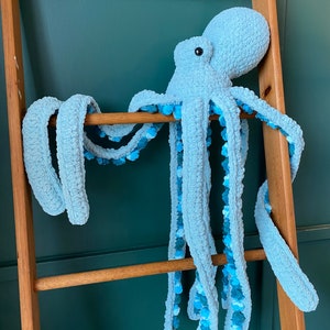 Anker Oktopus | Gehäkelte Oktopus Plüschi | Großer gehäkelter Oktopus