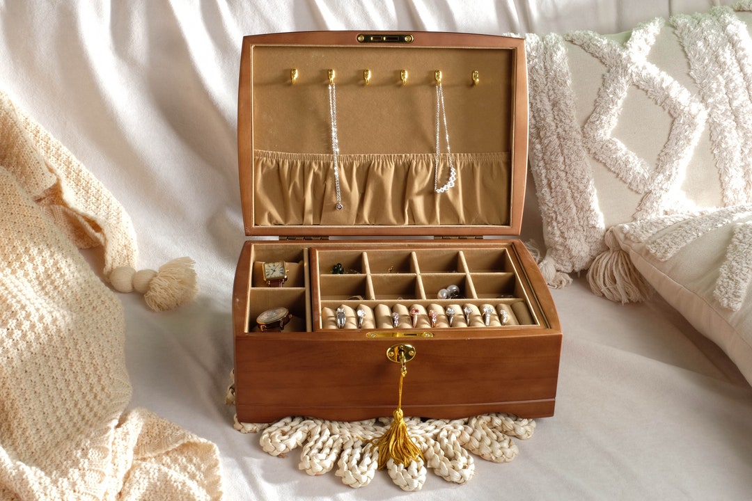 Personalized Jewelry Box for Girl, Large Jewelry Organizer Storage With