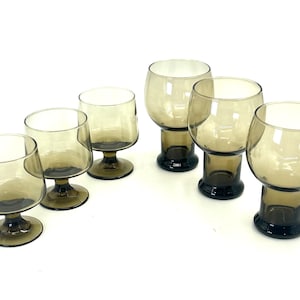 Braune Vintage Glaswaren Retro Style / Libby’s / Dominion rauchig