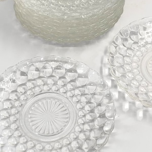 Bubble plates by Anchor Hocking /saucers , small side plates
