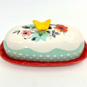 Pioneer Women Dishes open stock plates , mugs , butterdish butterfly butterdish