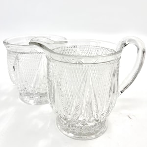 EAPG sugar bowl and creamer