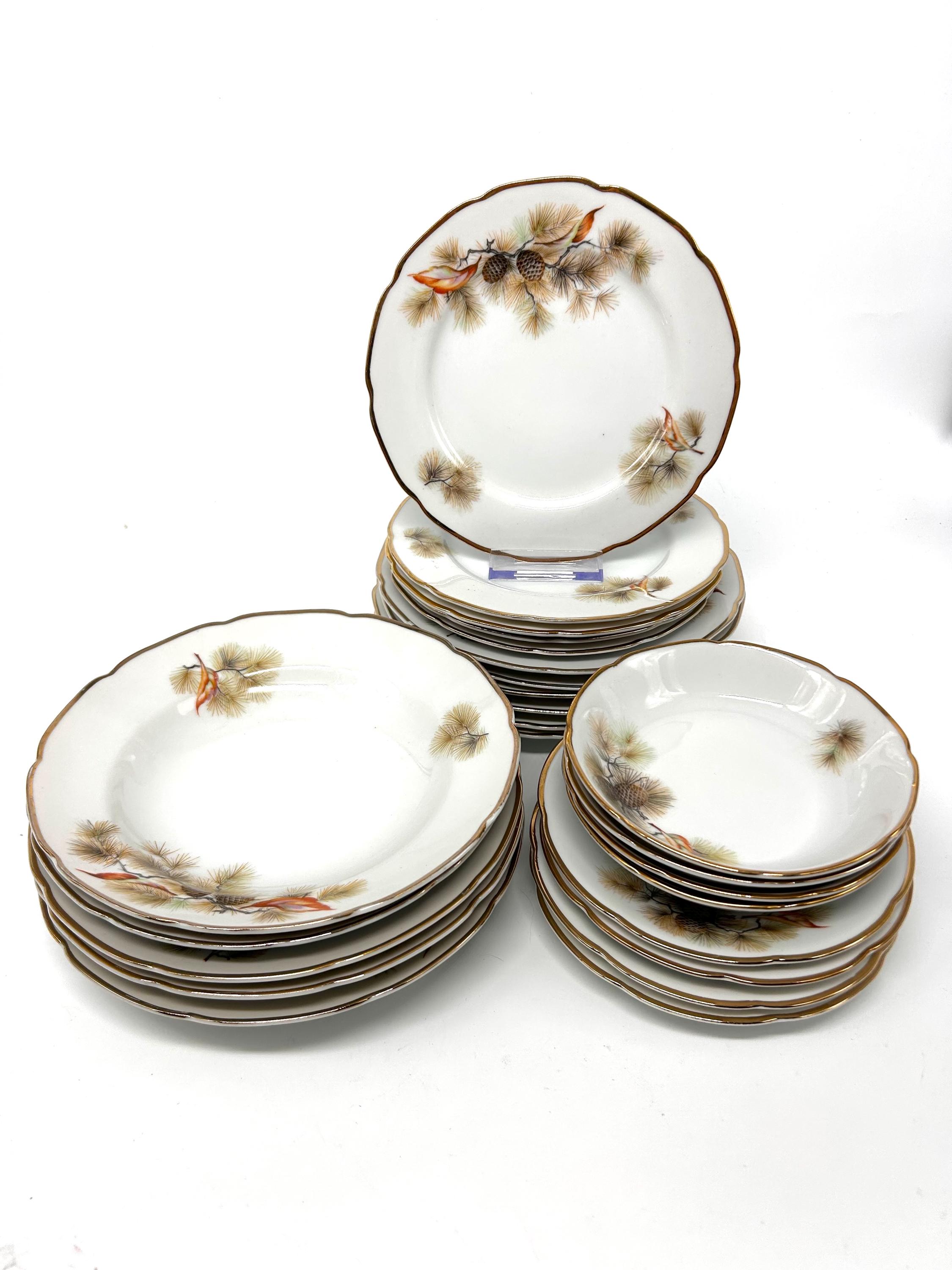 CECCONI CERAMICA 1970年代 皿 5枚セット Vintage pine cone dinnerware - Etsy 日本