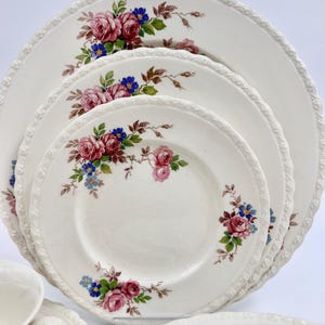 Myott Son & Co Ltd Staffordshire England June Roses dinnerware