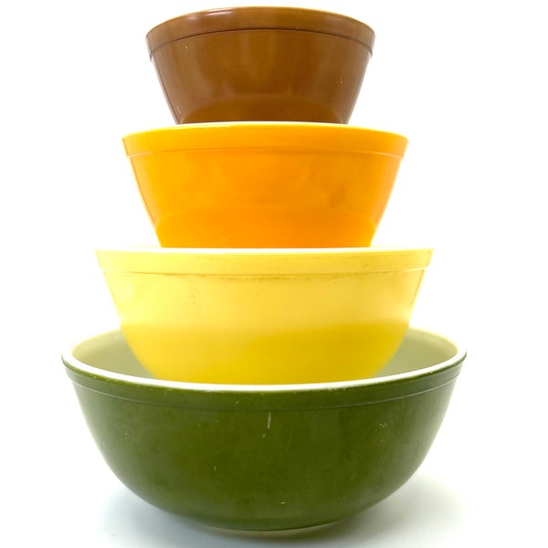 Reverse Primary  PYREX mixing bowls open stock / solid colors