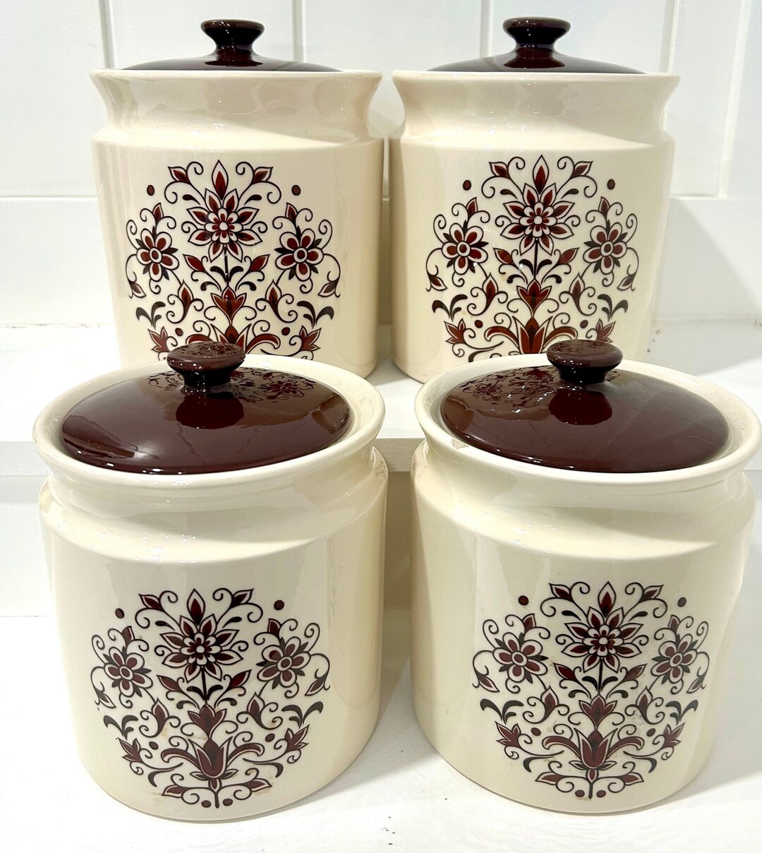 Vintage Retro Canister, Sold as Sets of 2 Circa 1960-70 - Etsy