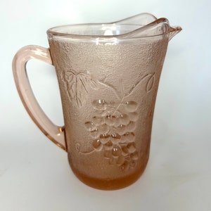Vintage pink creamer / pitcher depression glass