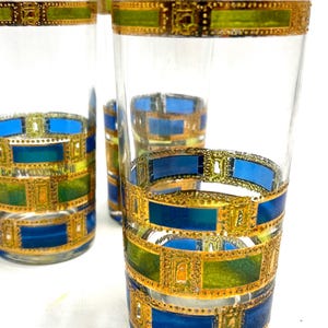Culver 22K Empress Highball Glasses. Set of 3