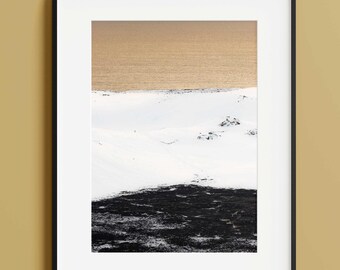 Tirage Photo - Abstraction Islandaise | Art Mural de Voyage | Tons chauds