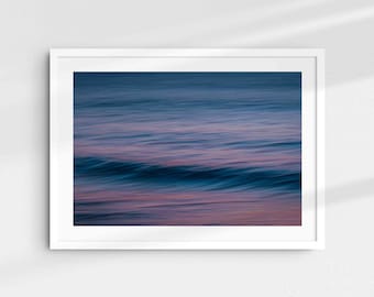 Tirage Photographique Océan Coucher de soleil, mouvement, France, Cote Atlantique Photo, Décoration