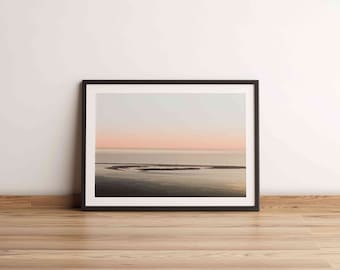 Tirage Photographique Banc d'Arguin doré au coucher de soleil, France, Cote Atlantique, Bassin d'Arcachon, Photo, Décoration