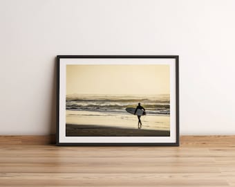 Tirage Photographique Surfeur III, France, Cote Atlantique Photo, Décoration