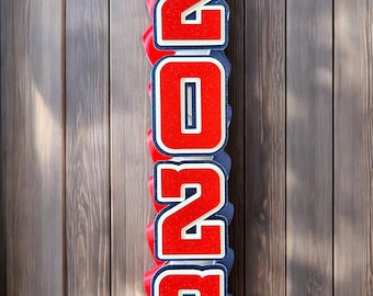 Glitter 2026 Graduation Lei Number Decorations