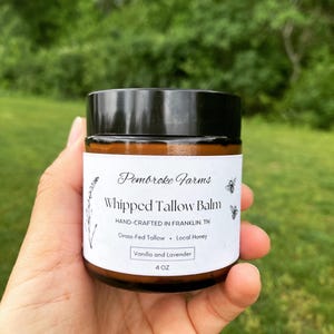Vanilla Honey Lavender Whipped Tallow Balm - 4 oz