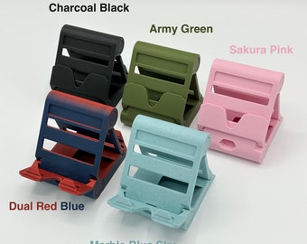 Stylish Stand/Holder for Phone or Tablet - Customizable Color and Text/Name - Compact and Portable