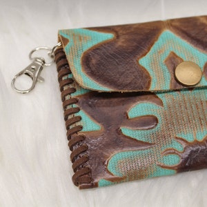 Keep It Gypsy Distressed Leather Keychain Wallet