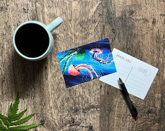 Cardstock Jellyfish Postcard