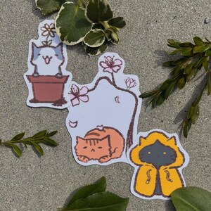 Spring Cat Stickers
