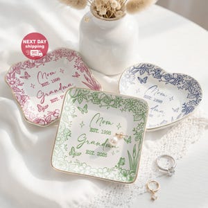 Custom Grandma to Be Ring Dish, First Time Grandma Jewelry Dish, Mothers Day Gift for Grandma, Grandma To Be Gifts, New Grandma Gifts