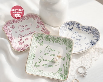 Custom Grandma to Be Ring Dish, First Time Grandma Jewelry Dish, Mothers Day Gift for Grandma, Grandma To Be Gifts, New Grandma Gifts