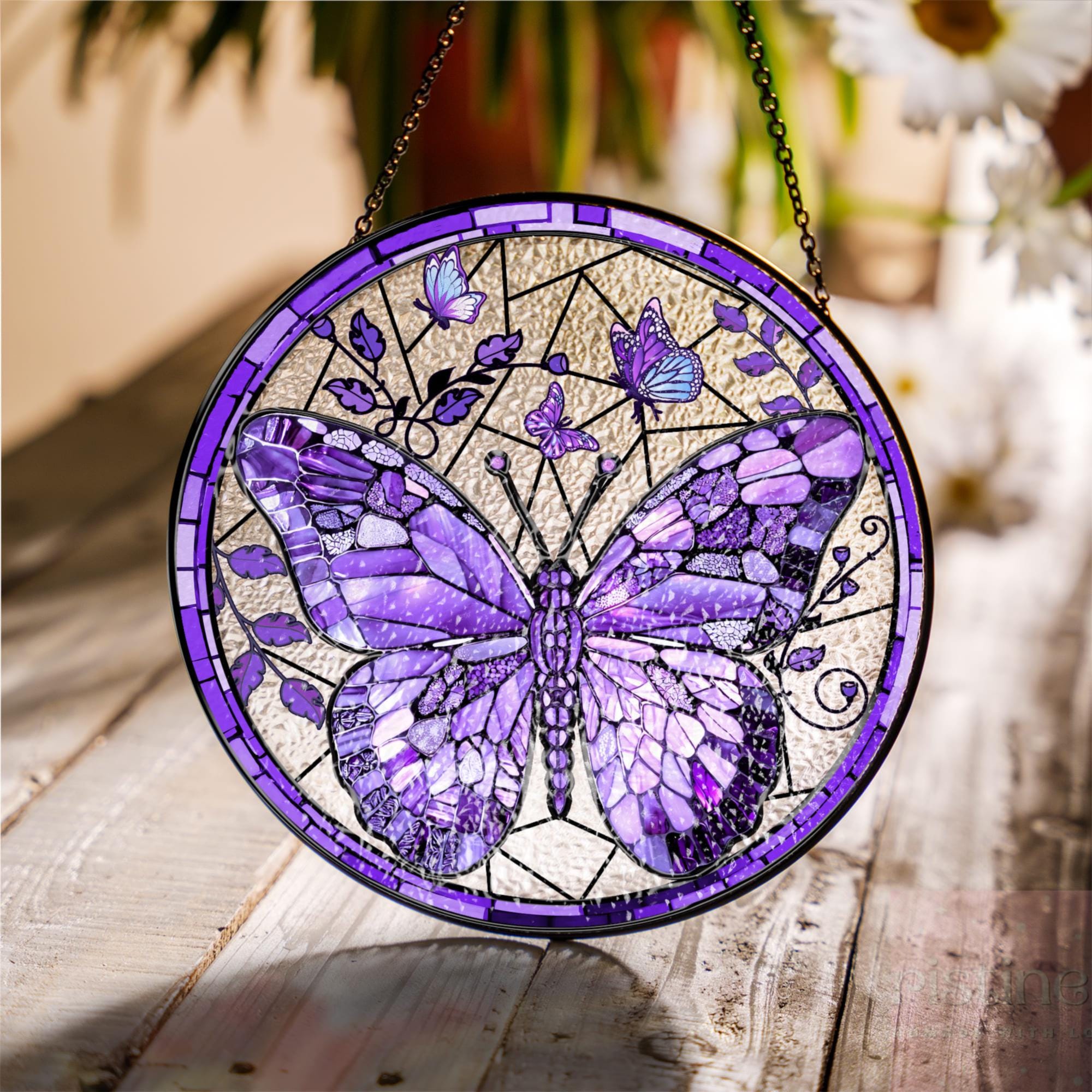 Purple Glass Butterfly - Etsy