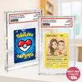 Personalized Couple Poke Love Acrylic Card, Custom photo Anime Themed Gift for Anniversary, Gamer Husband Present from Wife, Love Card Gift